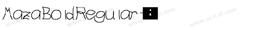 Maza Bold Regular字体转换